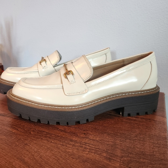 Laurs Lug Sole Loafer Sam Edelman Modern Ivory Size 9 - Picture 9 of 11